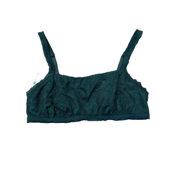 NWT Aerie Large Green Lace Bralette - Picture 1 of 3